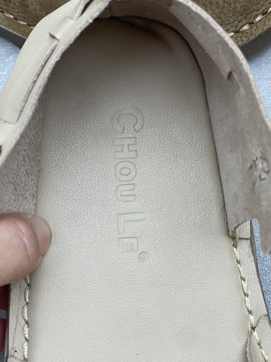 Leather Flat Women Summer Genuine Sandals