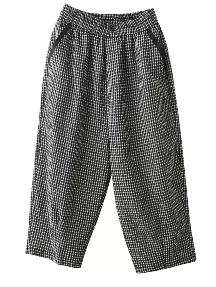 Pants Harem Lattice Cotton Summer Casual Women