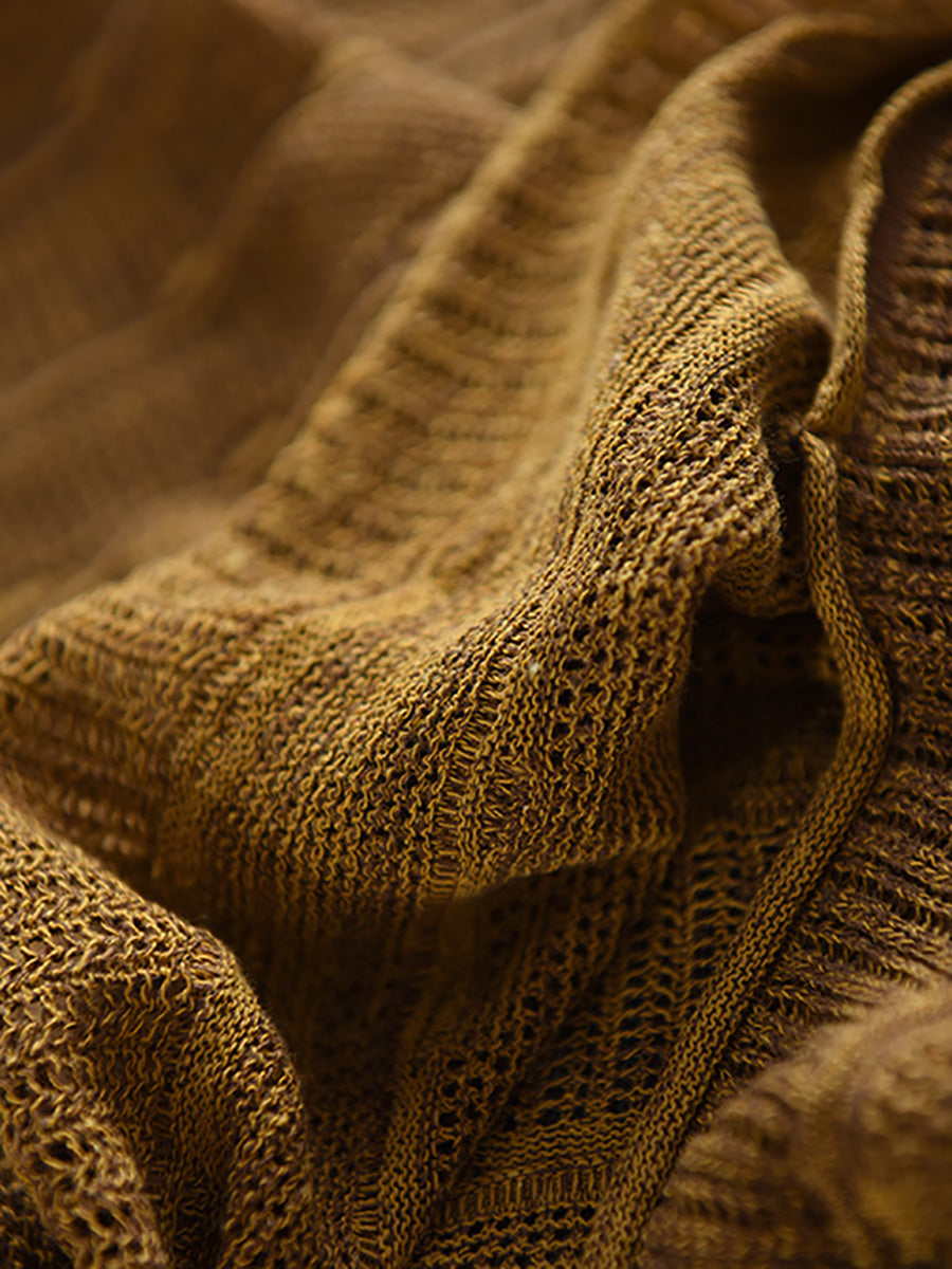 Summer O-Neck Stripe Shirt Knitted Casual Women