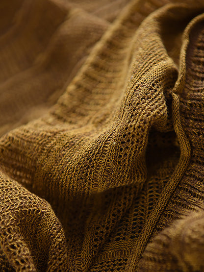 Summer O-Neck Stripe Shirt Knitted Casual Women