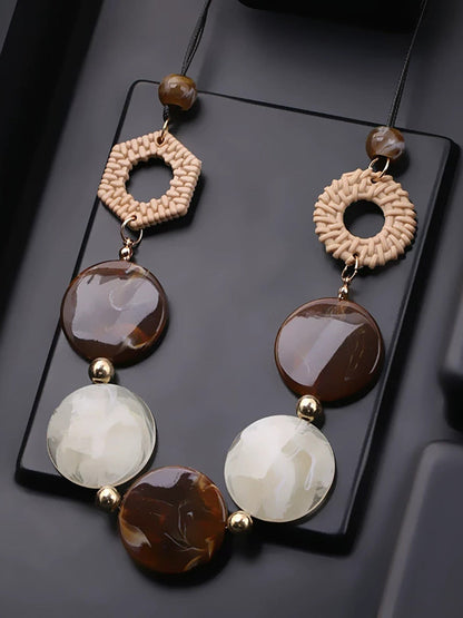 Resin Necklace Women Vintage Acrylic