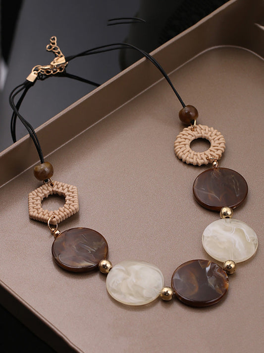 Resin Necklace Women Vintage Acrylic