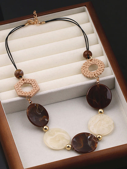 Resin Necklace Women Vintage Acrylic