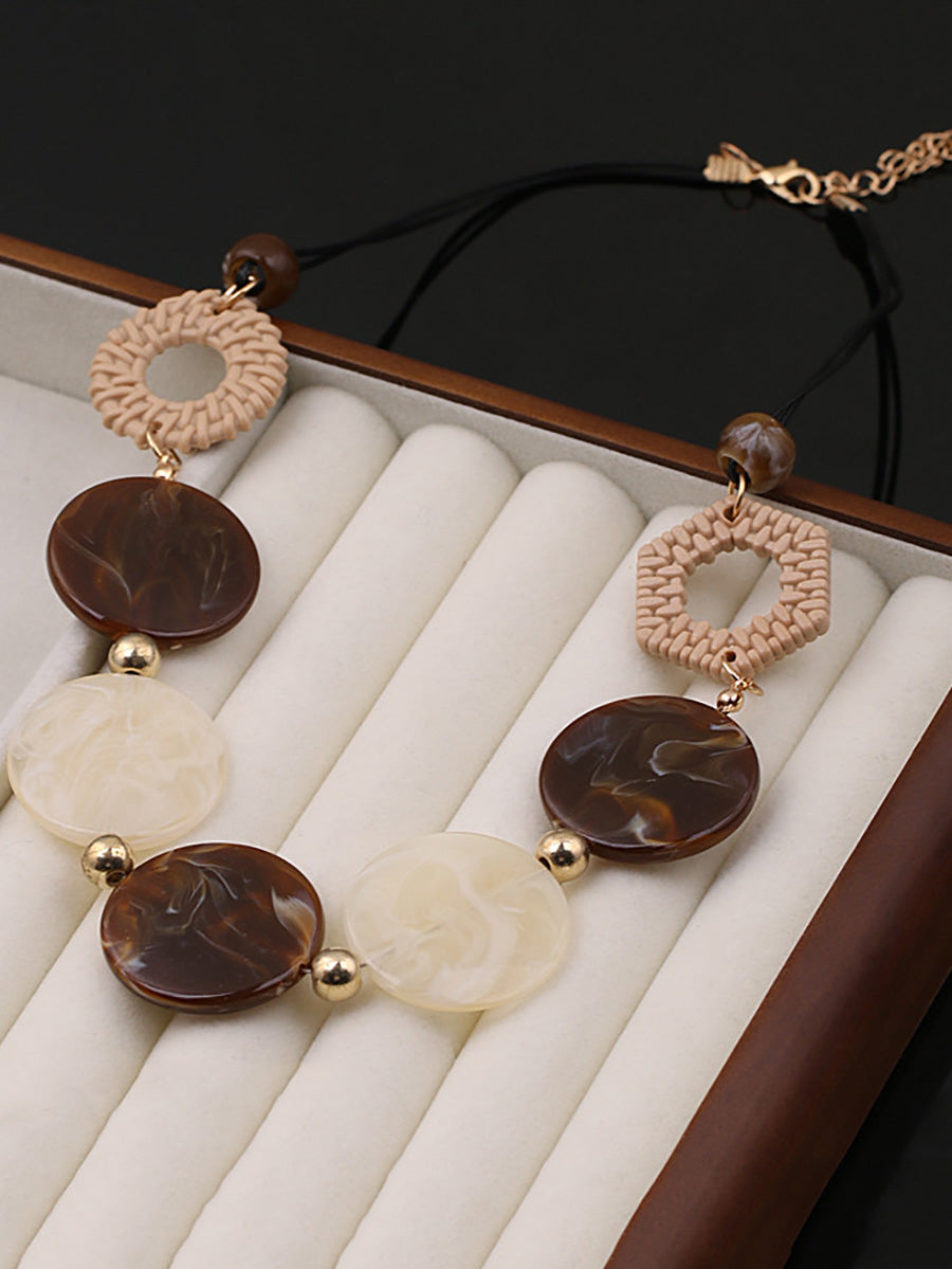 Resin Necklace Women Vintage Acrylic