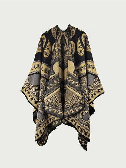 Warm Shawl Autumn Women Ethnic Print