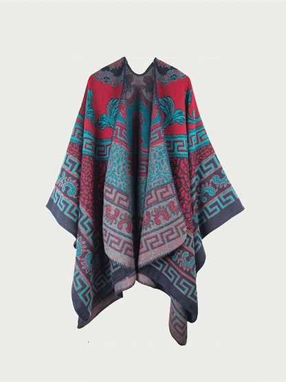 Warm Shawl Autumn Women Ethnic Print