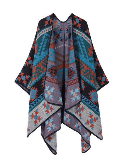 Warm Vintage Travel Geometric Women Shawl