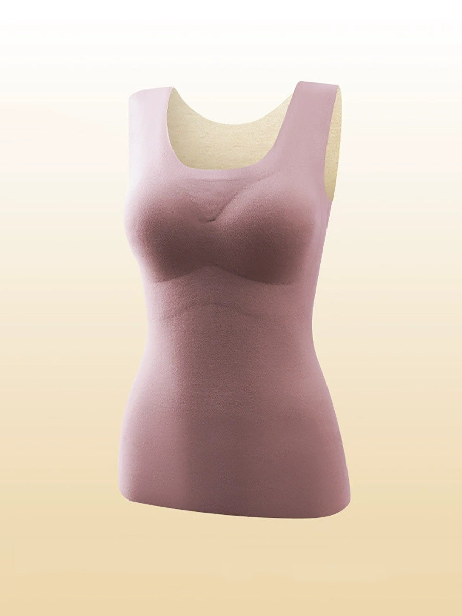 Pure U-Neck Base Vest Color Autumn Women Warm