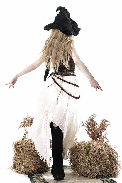 Dune Shadow Seeker Irregular Vintage Lolita Skirt Set - Embroidered Ruffled