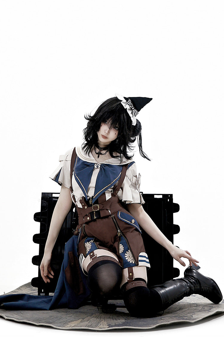 Wonder Equipment Inventor Ouji Punk Lolita Bib Shorts