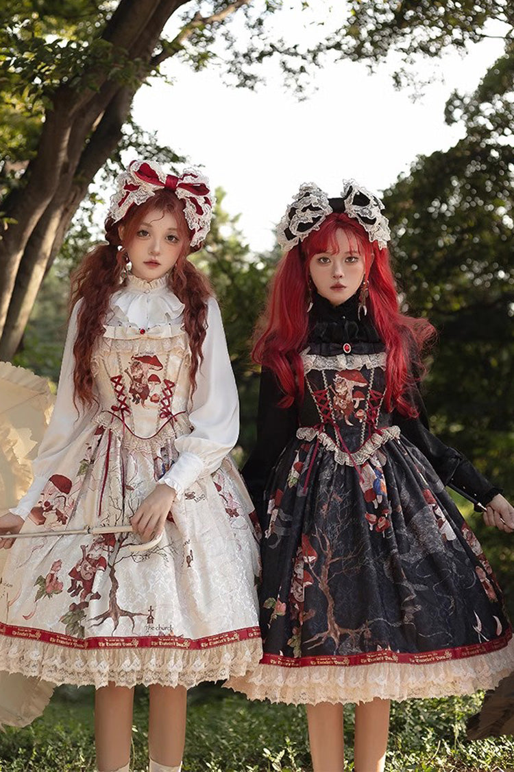 Stand Collar Long Sleeve Sweet Vintage Lolita Blouse in Moonlight Song