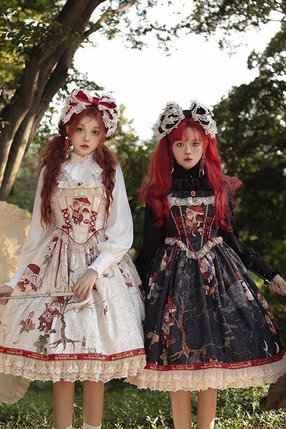 Stand Collar Long Sleeve Sweet Vintage Lolita Blouse in Moonlight Song