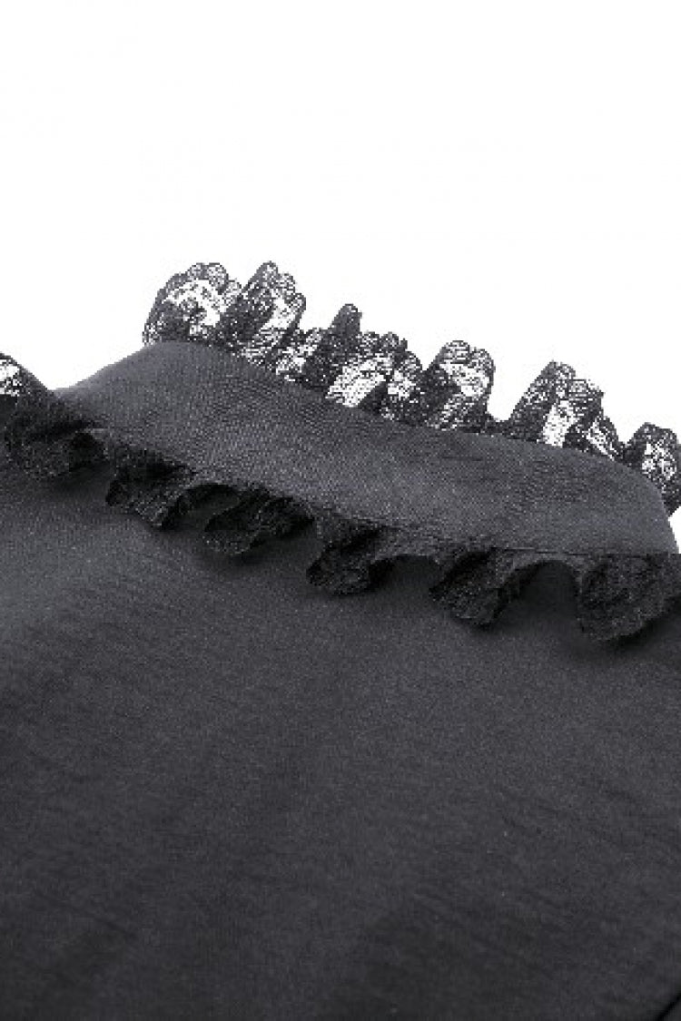 Spider-Shaped Cut-Out Punk Blouse for Women