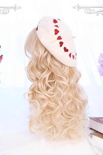 Wool Curl Medium Length Curly Sweet Lolita Wig