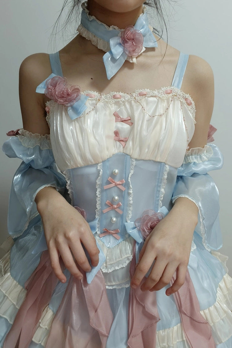 Heartbeat Ruffle Lace Sweet Princess Lolita Jumper Dress