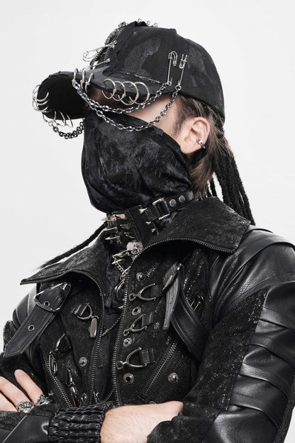 Cool Punk Mask Scarf with Bold Print