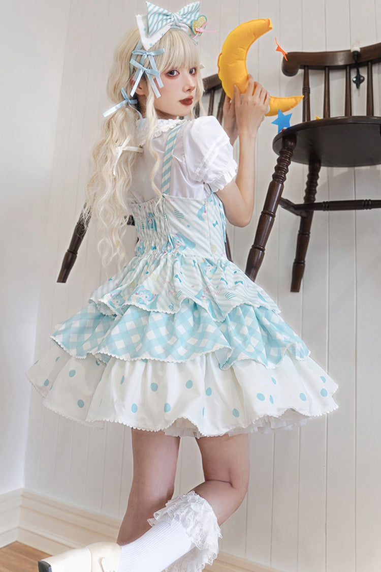 Hatsune Miku Print Bowknot Sweet Lolita JSK Dress