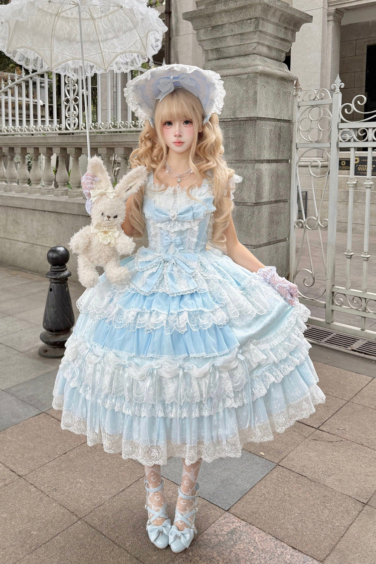 Eternal Floral Message Square Collar Hanayome Embroidered JSK