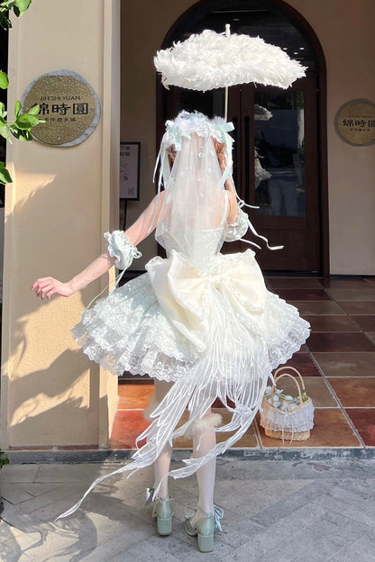 Mint Angel Sweetheart Multi-Layer Lace Ballet Princess Lolita Gown