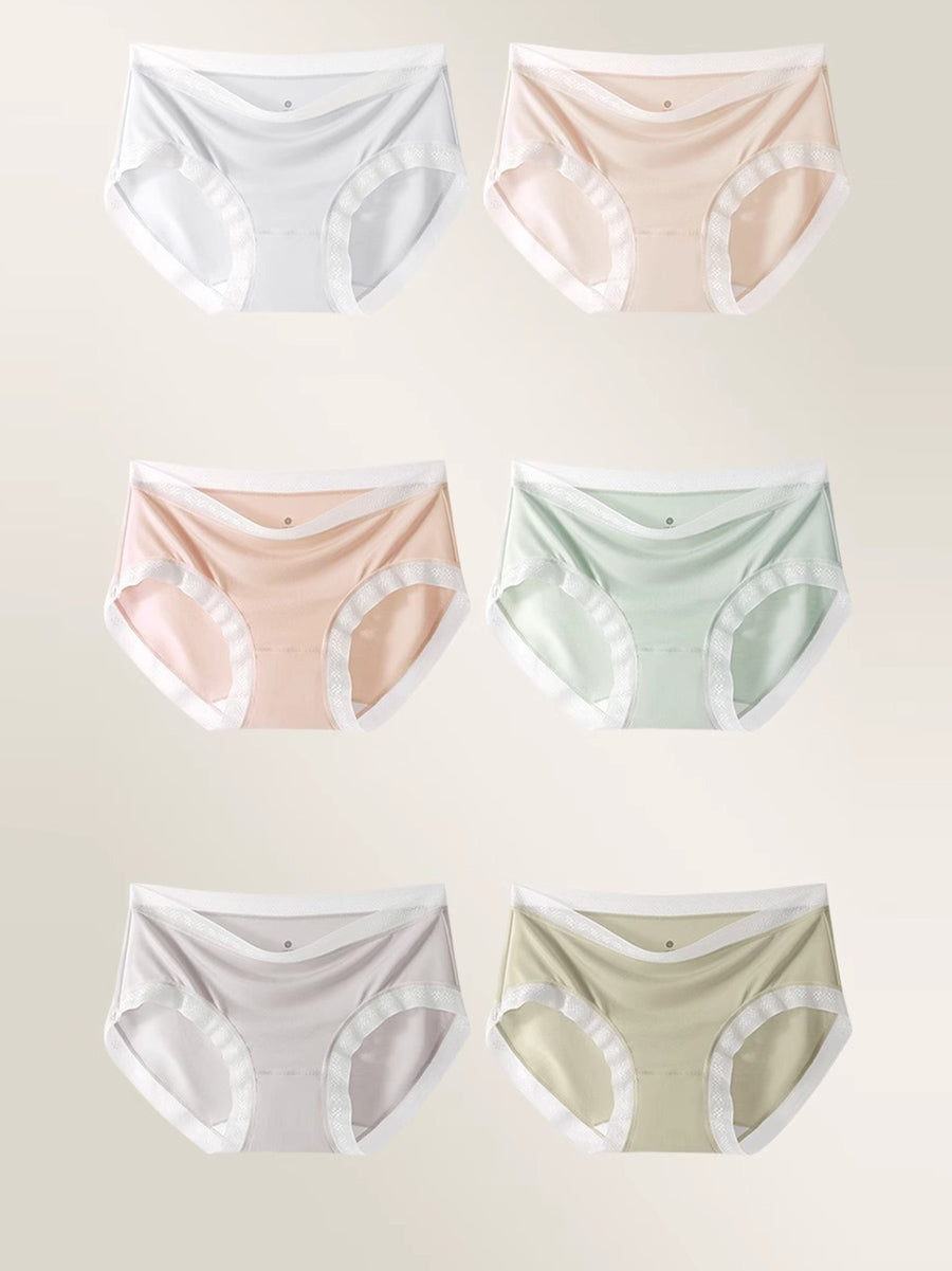 Summer Pieces Thin 6 Colorblock Casual Women Underwear