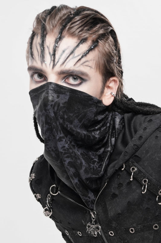 Cool Punk Mask Scarf with Bold Print