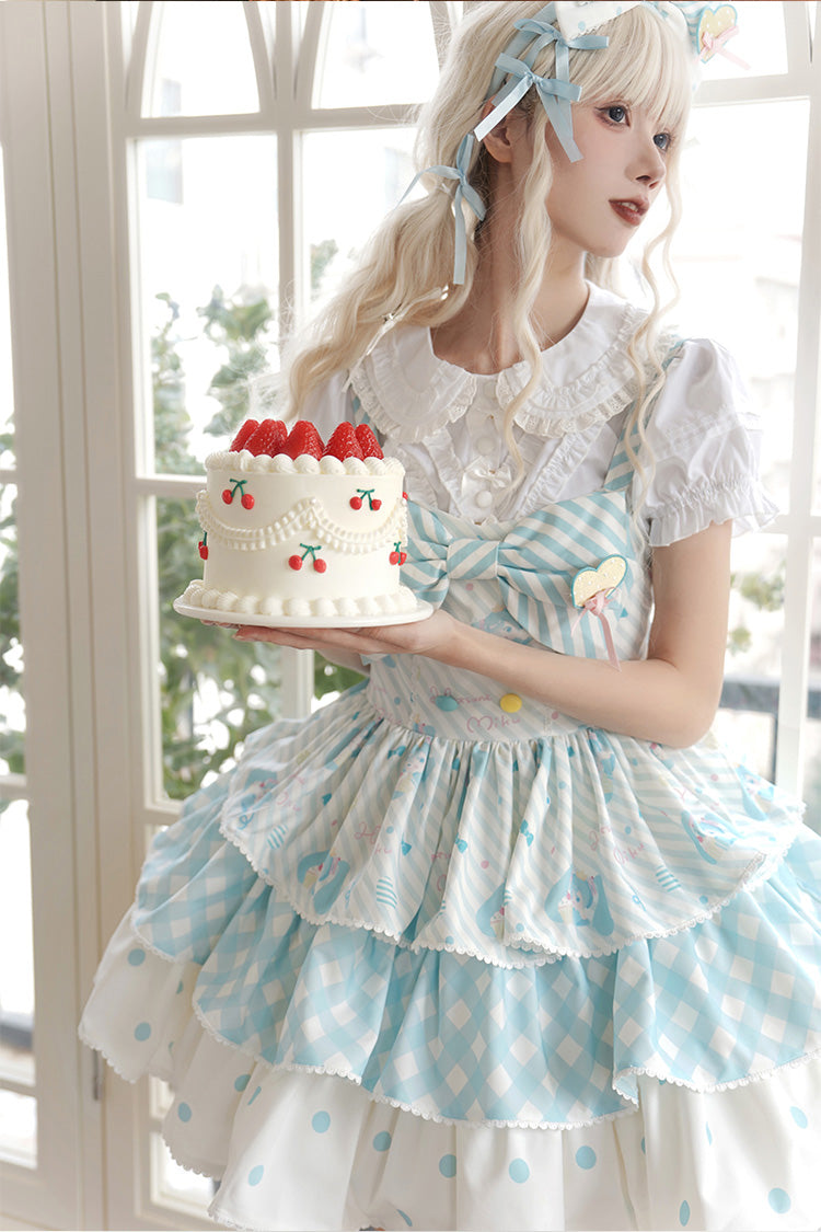 Hatsune Miku Print Bowknot Sweet Lolita JSK Dress