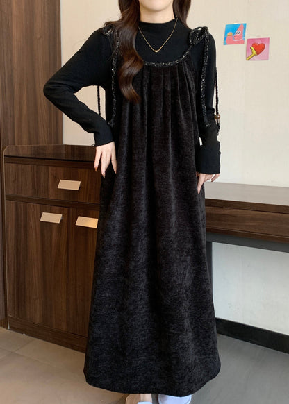 Set Silk Up Piece Velvet Outfits Coffee Lace French Spring Two