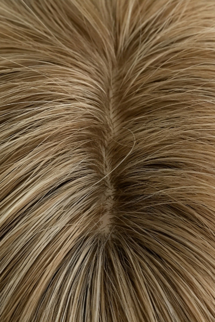 Brown Milk Tea Korean Fluffy Face-Framing Wavy Lolita Wig