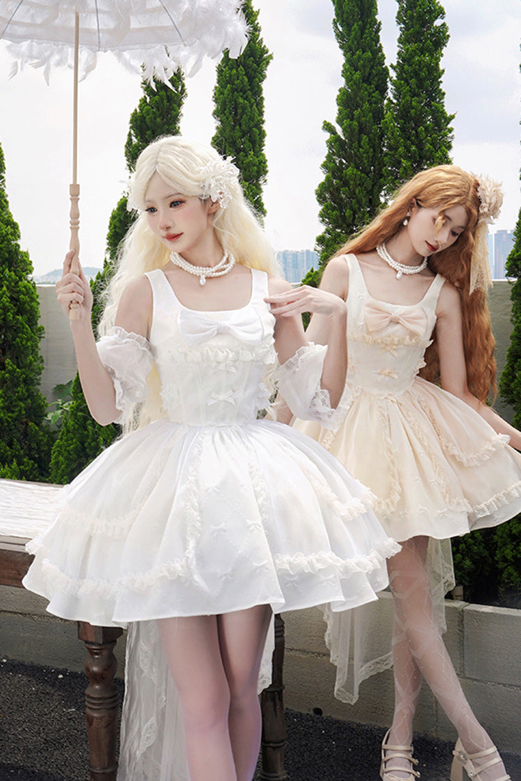 Bowknot Cardigan Sweet Elegant Princess Lolita JSK Dress in Moonlight Symphony