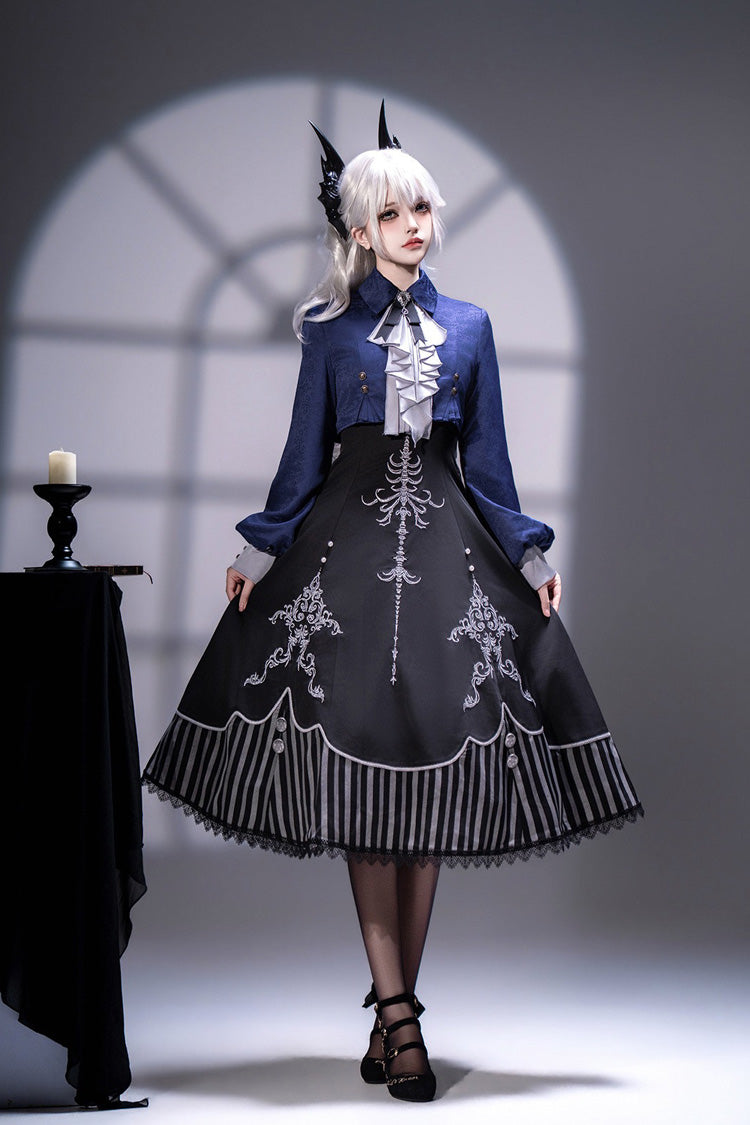 Vintage Elegant Lolita JSK Dress Set with Embroidery