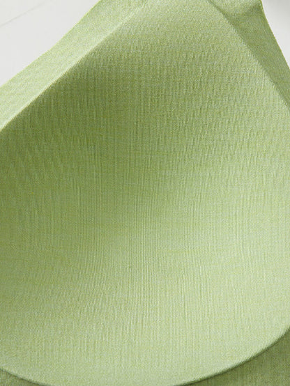 Cup Pure Artsy Fixed Color Satin Bra Women