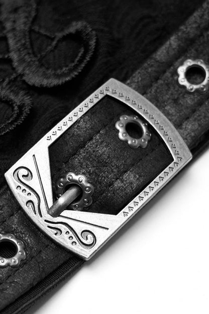 Ripped Embroidered Gothic Leg Warmers for Women in Black