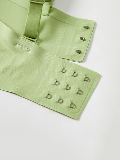 Cup Pure Artsy Fixed Color Satin Bra Women