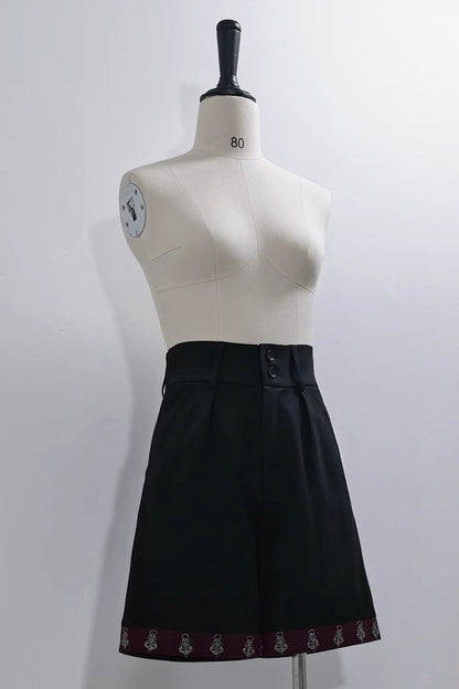Prince Ouji Lolita Shorts - Vintage Gothic Slim Fit