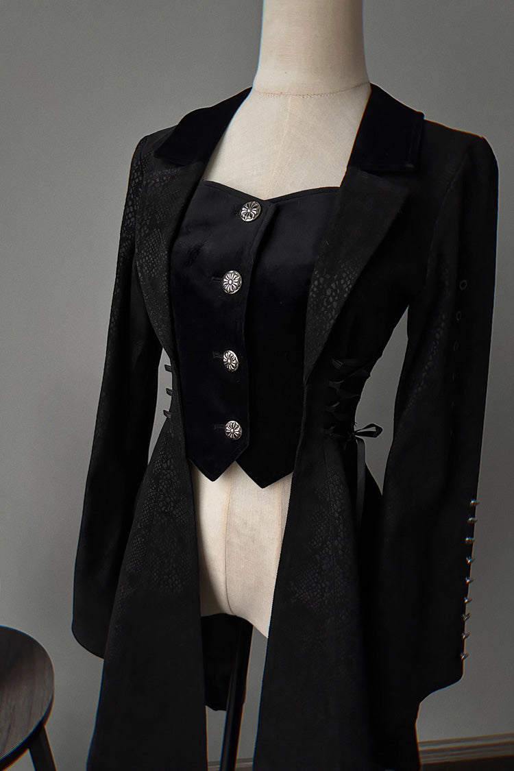 Snake-Embellished Ouji Coat - Gothic Lolita Styles