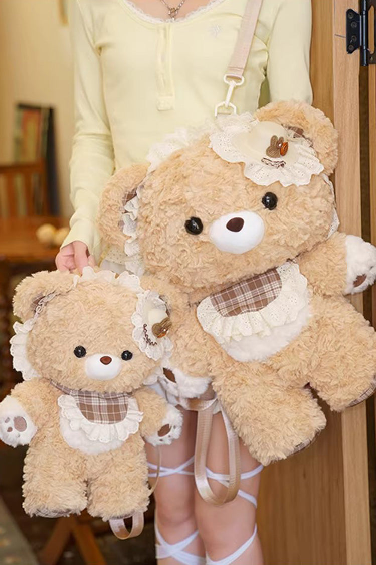 Little Bear Guli Plush Ruffle Lolita Backpack