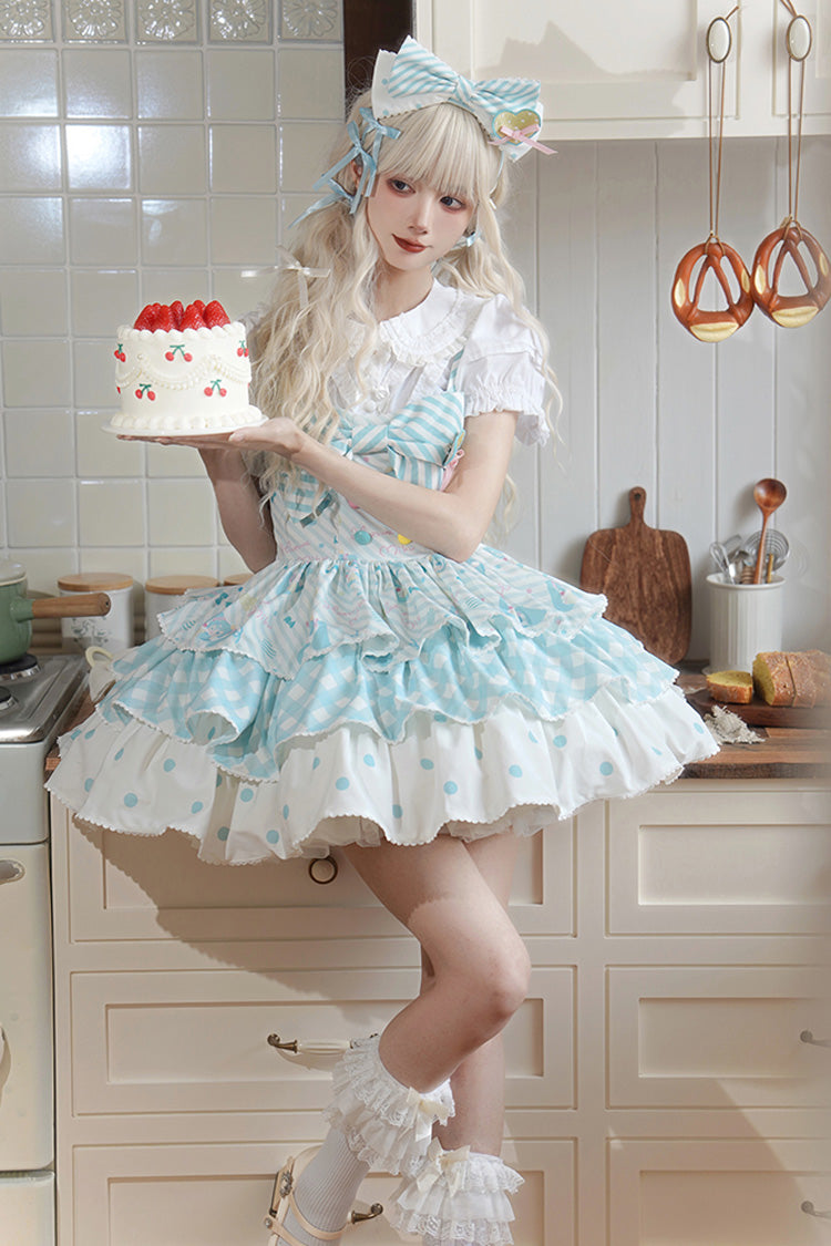 Hatsune Miku Print Bowknot Sweet Lolita JSK Dress