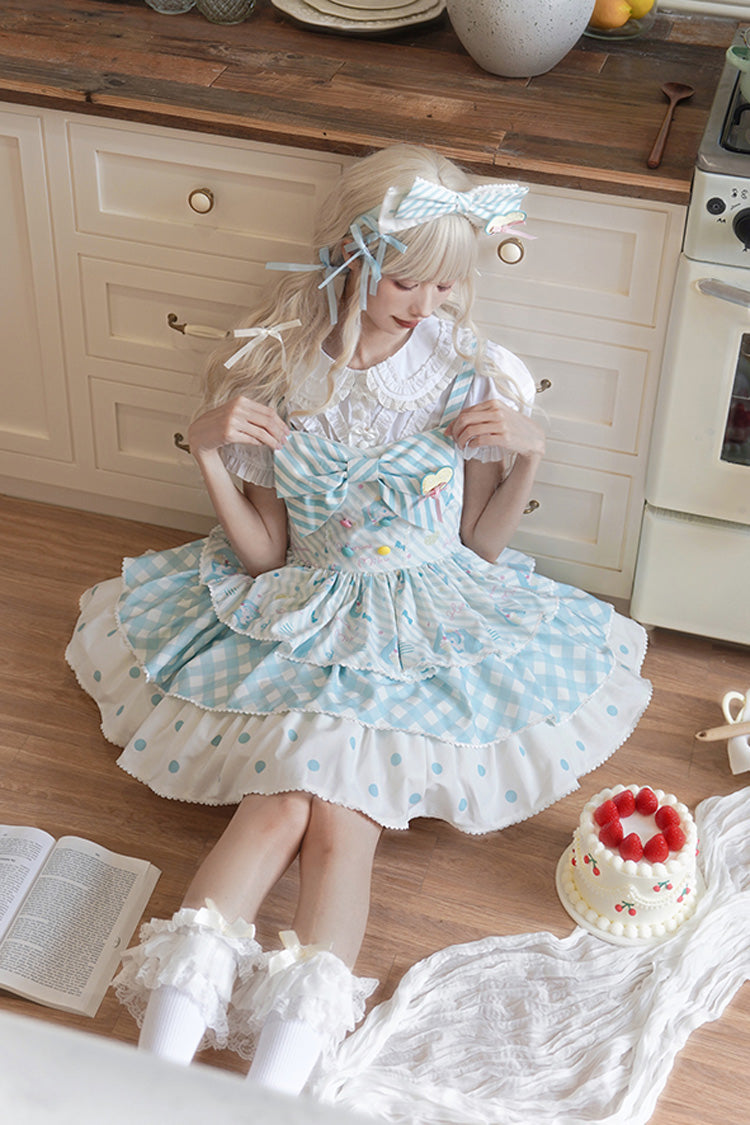 Hatsune Miku Print Bowknot Sweet Lolita JSK Dress