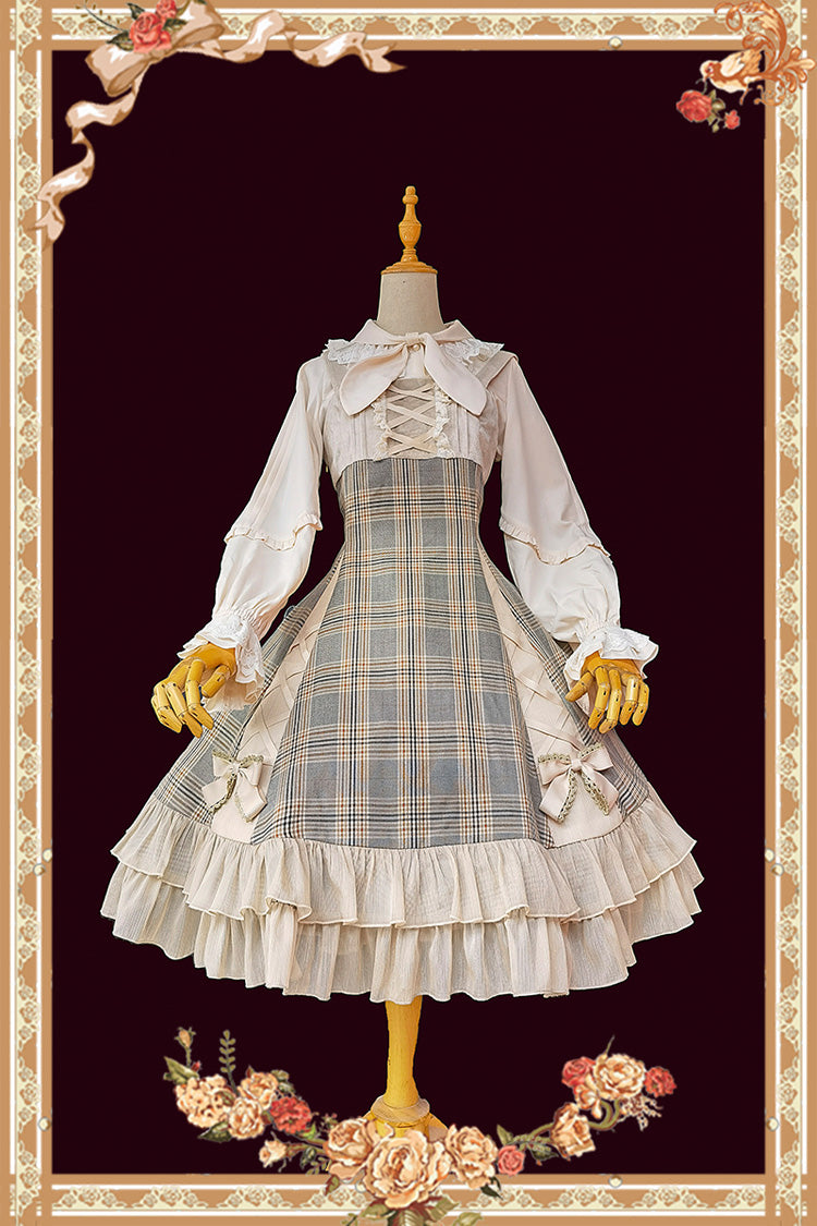 Slim Bowknot Sleeveless Ruffle Classic Lolita Dress with Elegant Backlight