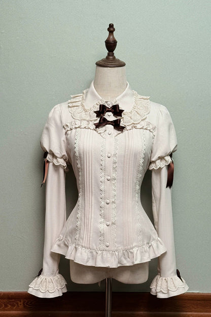 Teddy Chocolate Bar Embroidered Lace-Up Lolita JSK Dress and Skirt - Classic