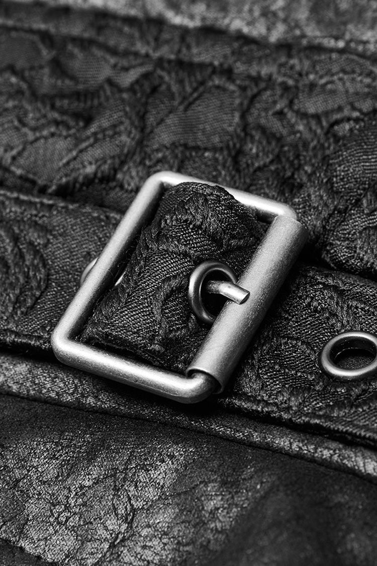 Buckle Detail Punk Vest for Men