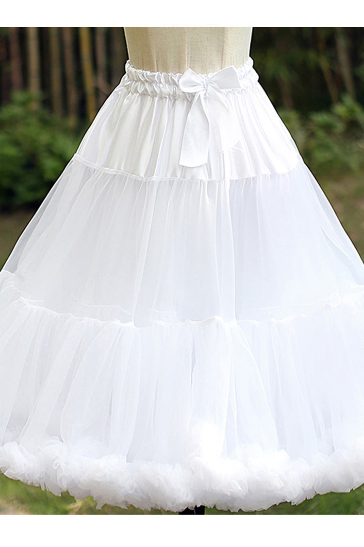 Ivory Cotton Ultra Fluffy Soft Candy Lolita Petticoat Skirt