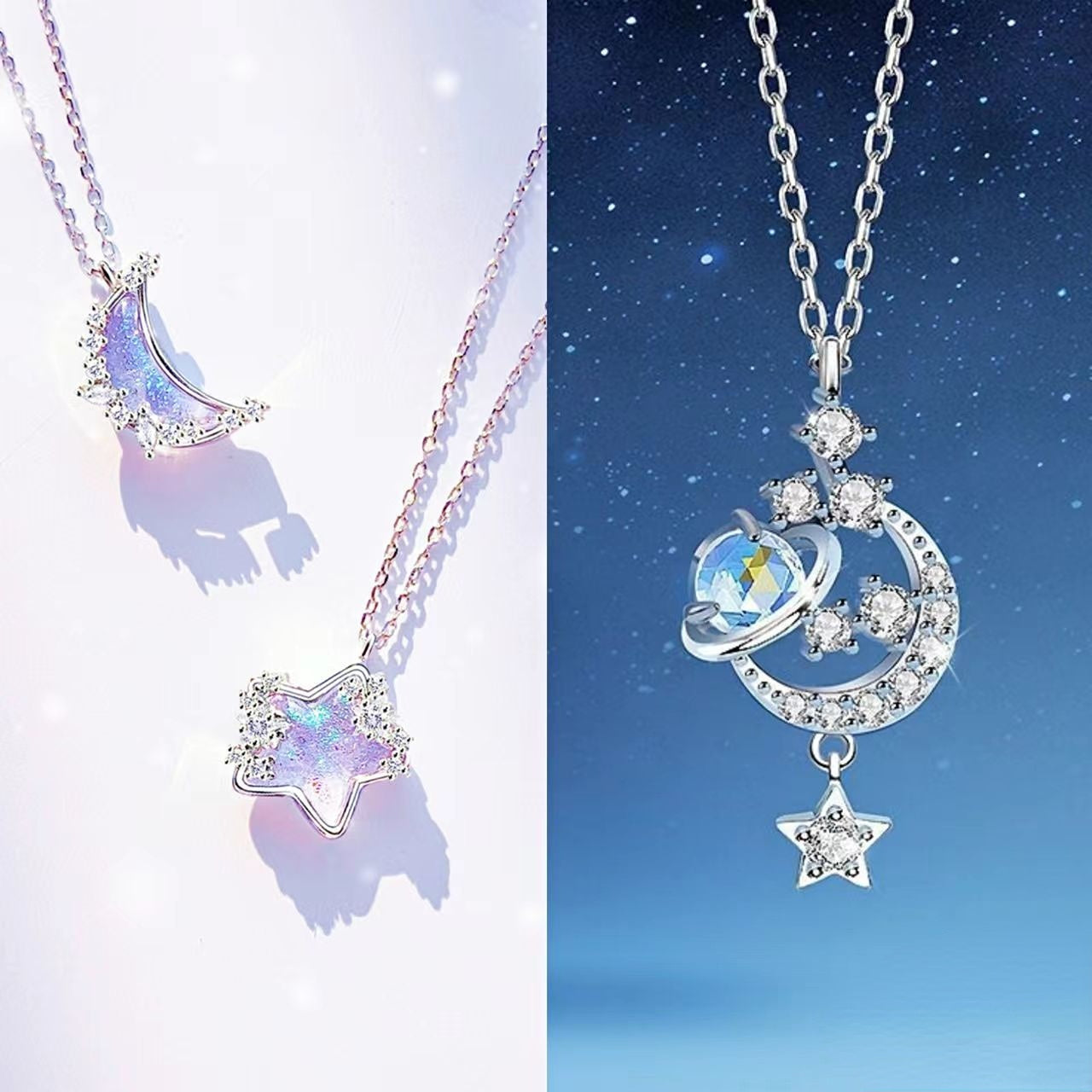 Pastal Magic Heart Necklace