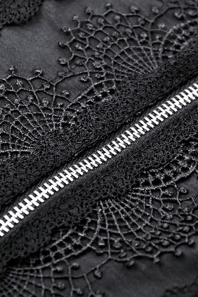 Spider-Shaped Cut-Out Punk Blouse for Women