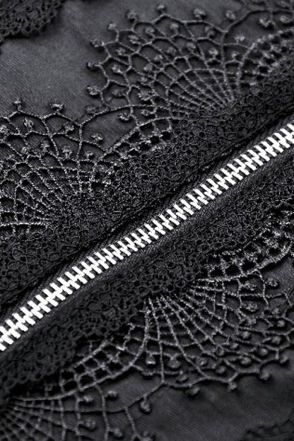Spider-Shaped Cut-Out Punk Blouse for Women