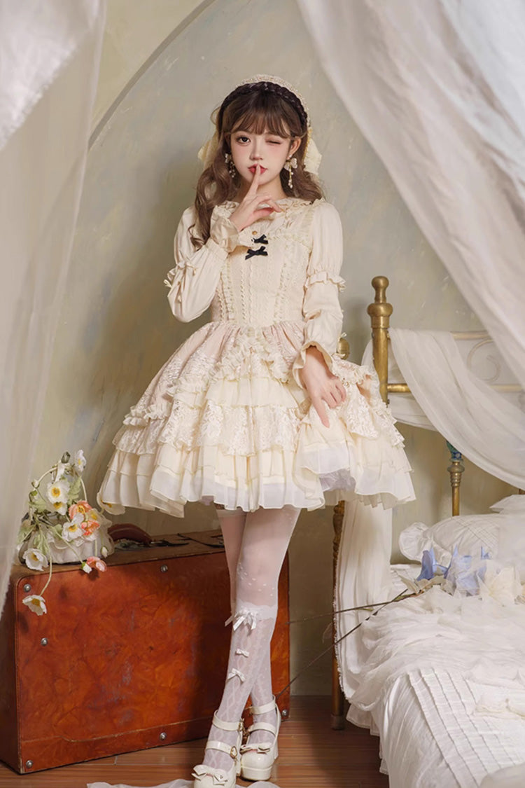Elegant Ballet Sleeveless Layered Cake Sweet Lolita JSK