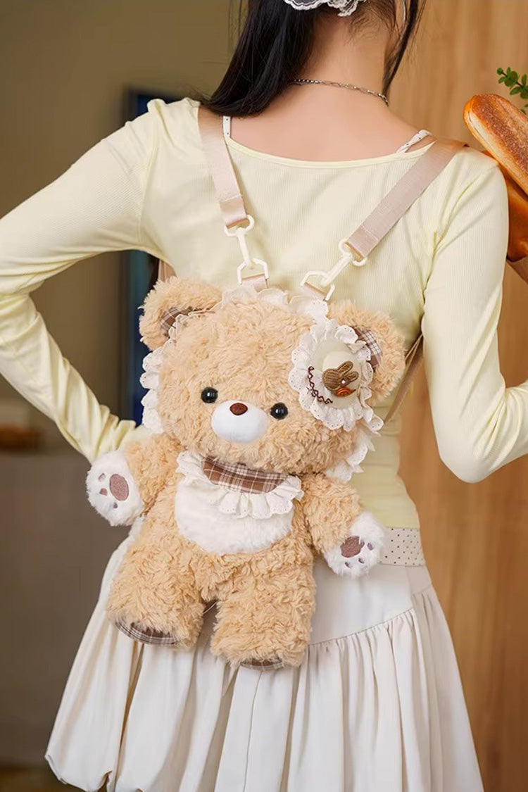Little Bear Guli Plush Ruffle Lolita Backpack