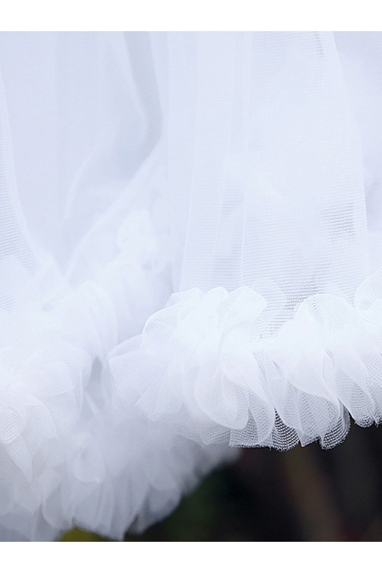Ivory Cotton Ultra Fluffy Soft Candy Lolita Petticoat Skirt