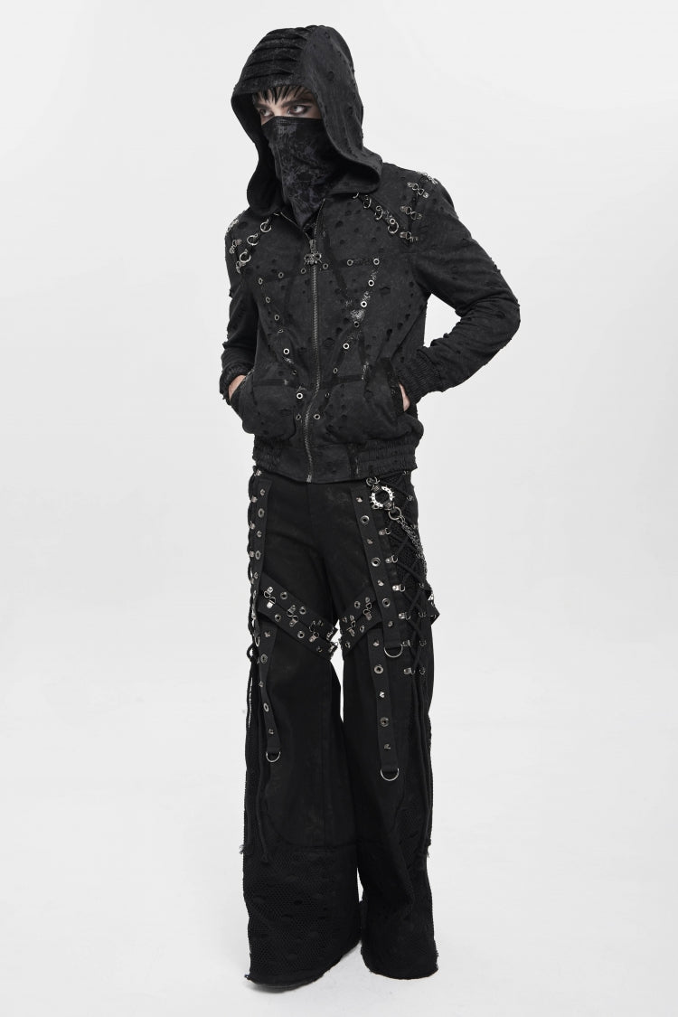 Cool Punk Mask Scarf with Bold Print