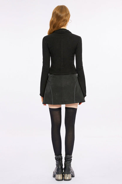 Scream-Hem Gothic Tee - Women's Dark Long-Sleeve